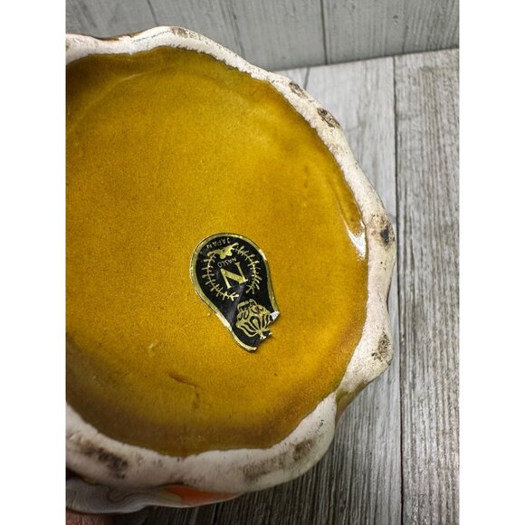 Vtg Nasco Swirling Leaves Grapes Tea Pot & Creamer Sugar Set MCM Japan 8", 4.5" - Picture 5 of 10